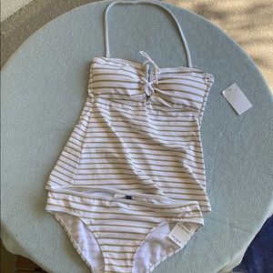 Gold and white Ralph Lauren tankini